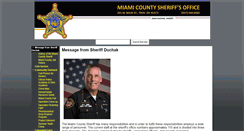 Desktop Screenshot of miamicountysheriff.org