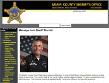 Tablet Screenshot of miamicountysheriff.org